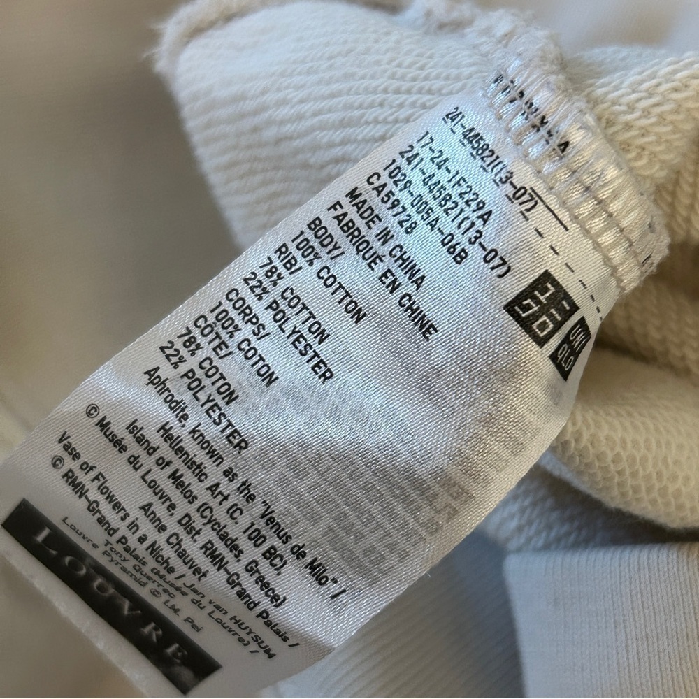 Uniqlo X Musee Du Louve Collab Cream Crewneck Sweater - Picture 7 of 11